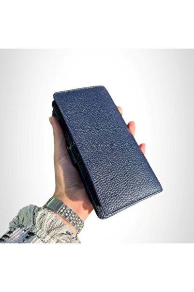 SANATE COLLECTION Hakiki Deri Unisex Cüzdan – Telefon Bölmeli, Kartlıklı Kişiye Özel İsim Yazılır