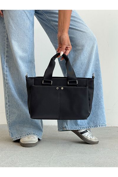 KIRASE Stylish Quality Medium Size Soft Leather Multi-Pocket Hand and Shoulder Bag. Boy 21 cm Width 33 cm