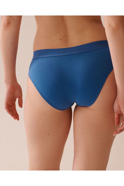 La Vie en Rose Cotton and Logo Elastic Band Bikini Panty
