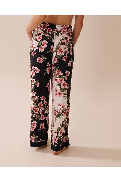 La Vie en Rose Cherry Blossom Print Recycled Fibers Pants