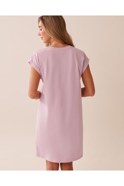 La Vie en Rose Mouse Print Cotton Short Sleeve Sleepshirt