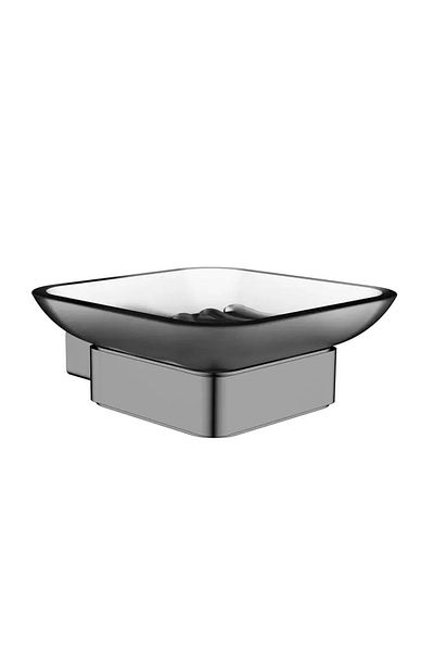 tradex Gray Soap Holder with Tray by +TS