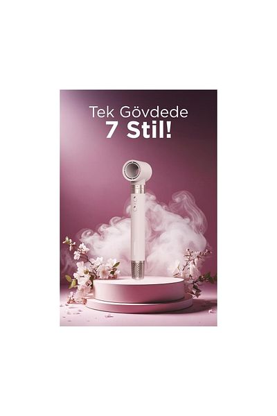 Başkenttekno 7 in 1 Air Blow Hair Styler Airwrap Compact Hair Dryer Blow Dryer