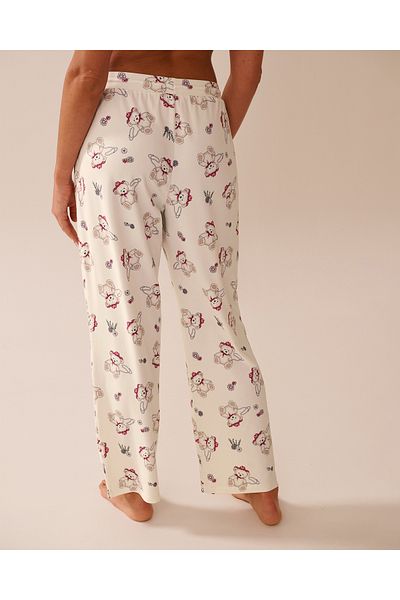 La Vie en Rose Cowboy Teddy Bear Print Super Soft Pajama Pants