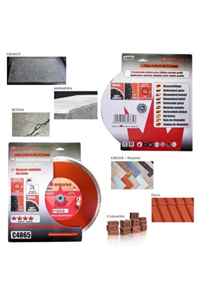 richmann exclusive Diamantový kotouč, keramický, pro mokré řezání, 250 mm/25,4 mm