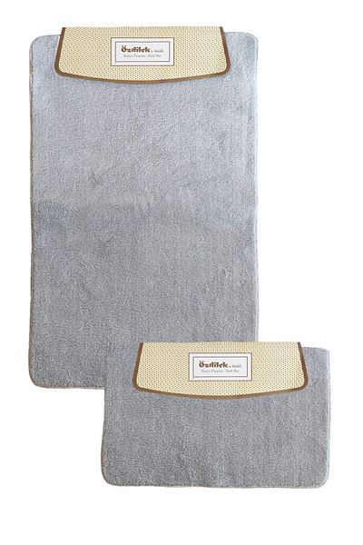 Özdilek Puffy Toilet Set - Gray