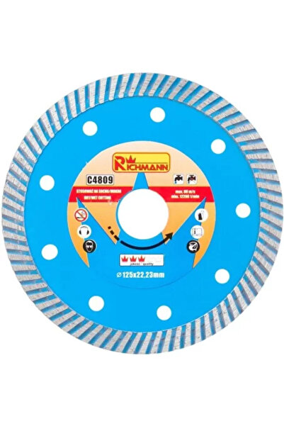 richmann Kotúč diamantový turbo, betón, presne stanovený a pevný, 125 mm/22,2...