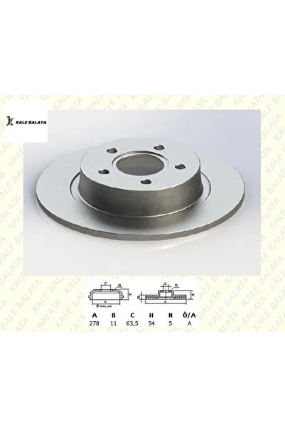 KALE BALATA Fren Disk Aynasi Arka Düz Connect 1.8 İ/tdci 02-/4475316/df4407/2t142a315bc/kale Balata