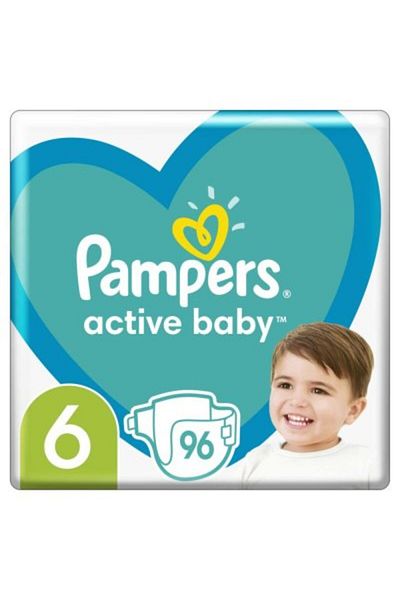 Pampers Scutece de unică folosință 6 (13-18 kg) 96 buc - MEGA PACK