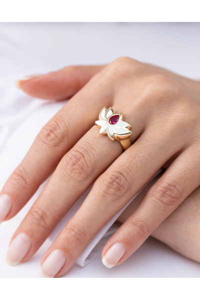 CETAŞ Eterna Mineli 14 Ayar Altın Yüzük