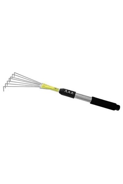 Strend Pro Mini rake for garden, aluminum handle, 7 teeth, 9.5 x 53 cm