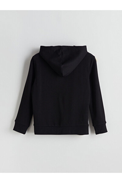 LC Waikiki Μαύρο κοριτσίστικο κοστούμι με κουκούλα