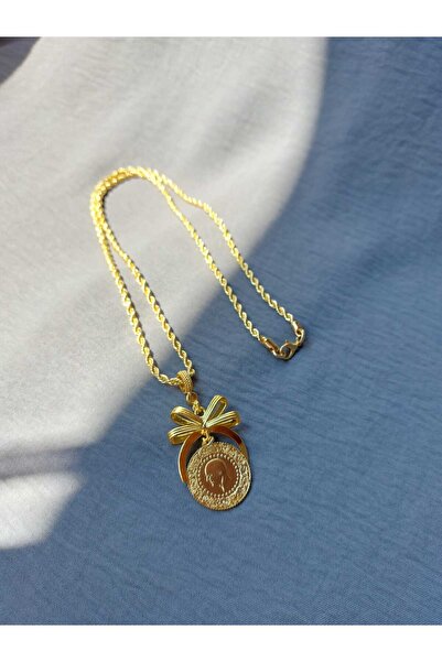 GEZERGOLD TAKI yarım altın takılabilir tarihli fiyonk kolye 60cm