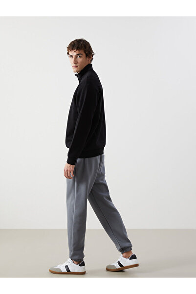 LC Waikiki Anthracite Standard Fit Men's Thick Jogger Sweatpants