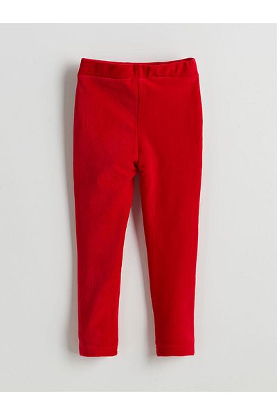 LC Waikiki Velvet Baby Girl Tights with Elastic Waist