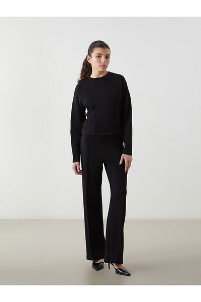 LC Waikiki Women's Wide Leg Sweatpants with Elastic Waist