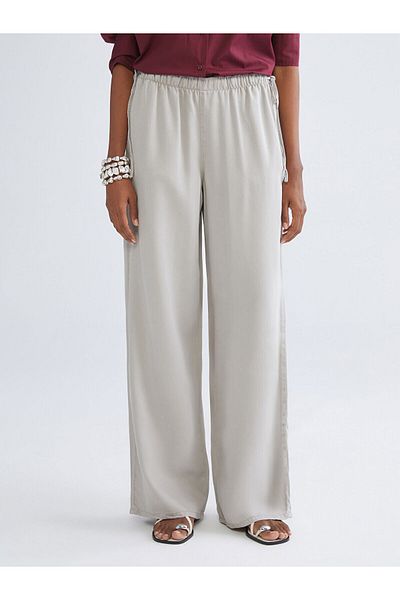 LC Waikiki Pantaloni de damă Wideleg cu talie elastică