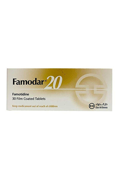 Dar Al Dawa Famodar Antacid Tablet, 20 Mg, 30S
