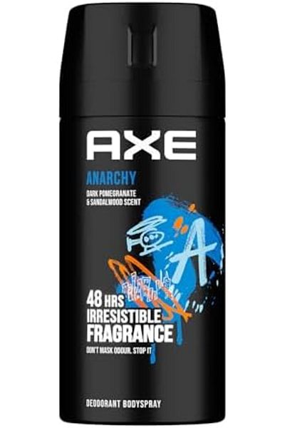 Axe Small Deodorant Spray for Men, Anarchy, Irresistible Scent Lasting 48 Hours, 120 ml