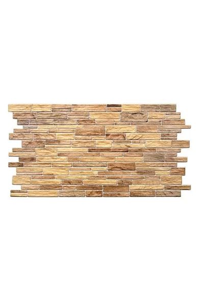 Artool Panou decorativ, PVC, model 3D din piatră, nuanțe bej-maro, 96 x 48,5 cm