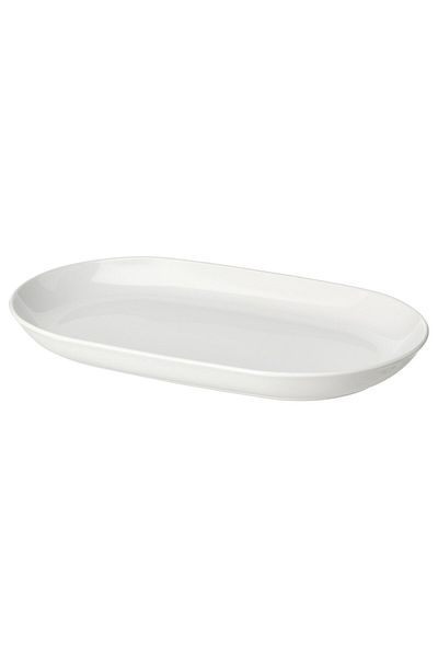 IKEA GODMIDDAG Serving Plate, White, 32 x 18 cm