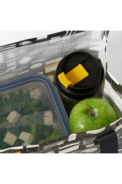 IKEA ENVÄLDIG Insulated Water Bottle, Stainless Steel/Black, 35 cl