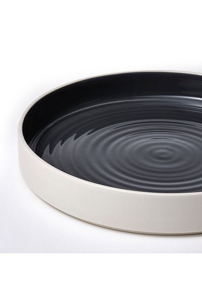 IKEA OMBONAD Serving Plate, Dark Gray, 29 cm