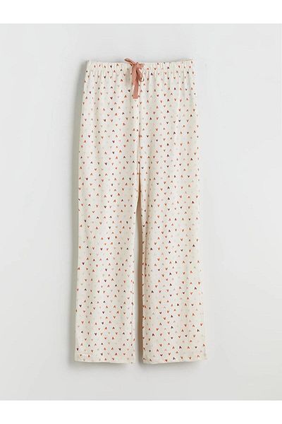 LC Waikiki Lcw Dream Buy Elastic Heart Printed Women's Pajama Bottoms (W5)