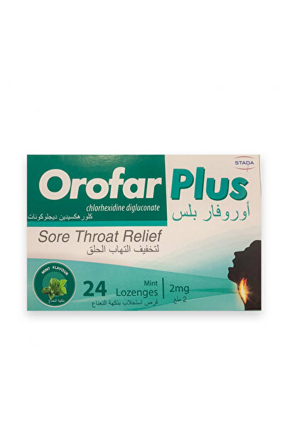 STADA أقراص أوروفار بلس بنكهة النعناع لعلاج الحلق، 24 قرصًا