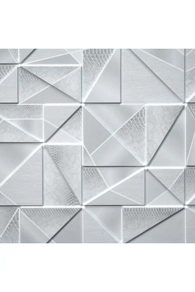 Artool Decorative Panel, PVC, Marble 3D Model, Abstract, Gray Shades, 96 x 48.5 cm