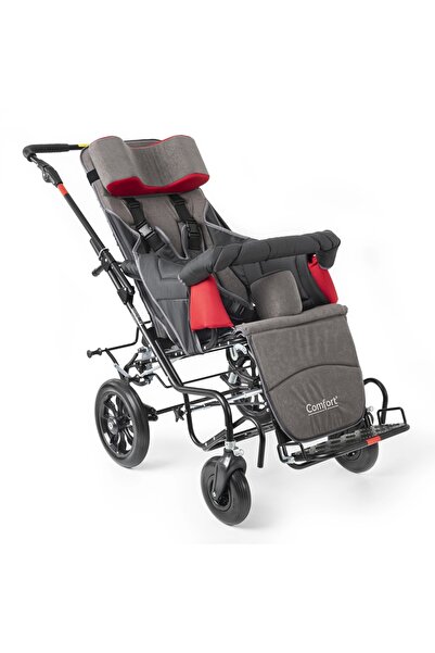 Comfort Plus Size 6+ Engelli Çocuk Puseti|Katlanabilir Alüminyum Gövde,Ergonomik Oturma, 75 kg Taşıma Kapasiteli