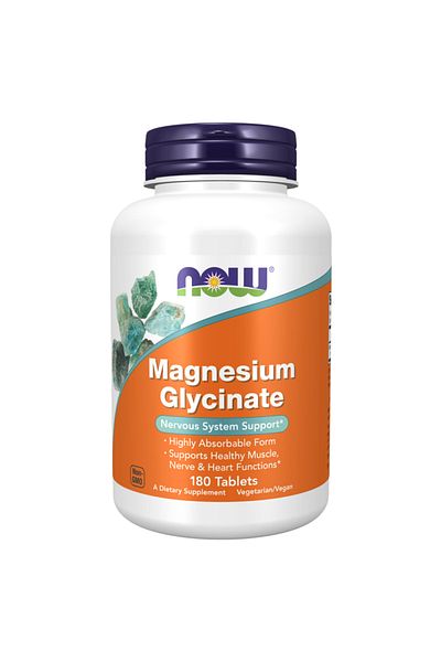 Now Magnesium Glycinate Tablets, 180 S