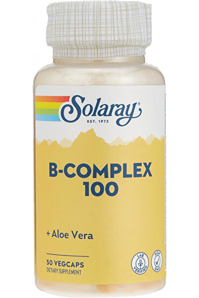 Solaray فيتامين ب المركب 100، 50 كبسولة نباتية