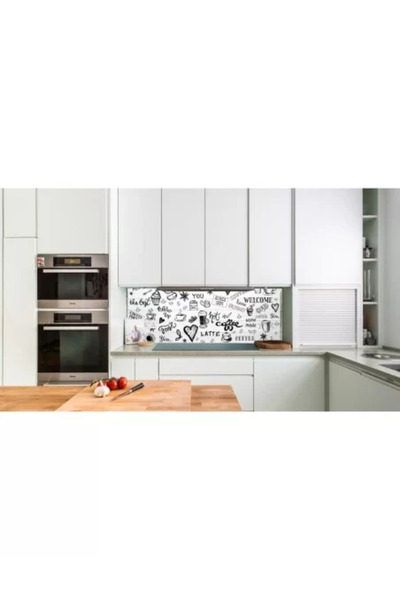 Artool Dekorativní panel, PVC, moderní design, bílá a černá, 96 x 48,5 cm