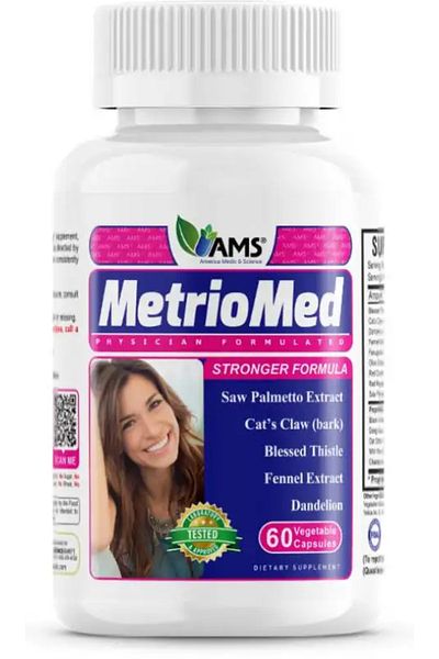 AMS Metriomed Capsules, Supports Hormonal Balance and Reproductive Health, 60S