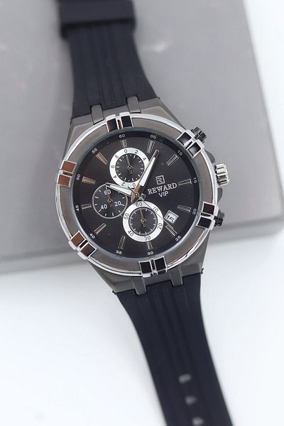 Reward Black Silicone Cord Men Wrist Watch Asw123-I1873Rw
