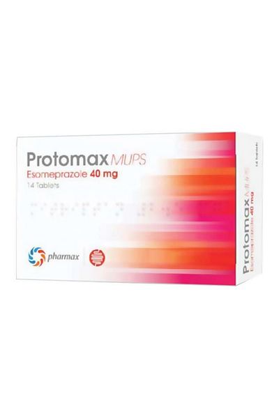 Pharmax بروتوماكس موب لعلاج الارتجاع المعدي المريئي الشديد وشفاء المريء، 40 ملغ، 14 قرصًا