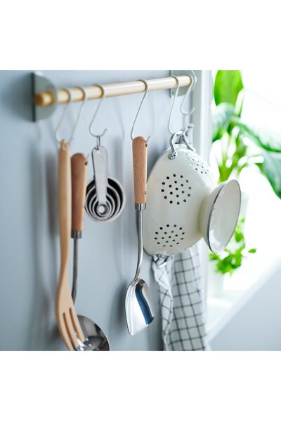 IKEA VARDAGEN Cooking Ladle, Stainless Steel/Zan, 36 cm