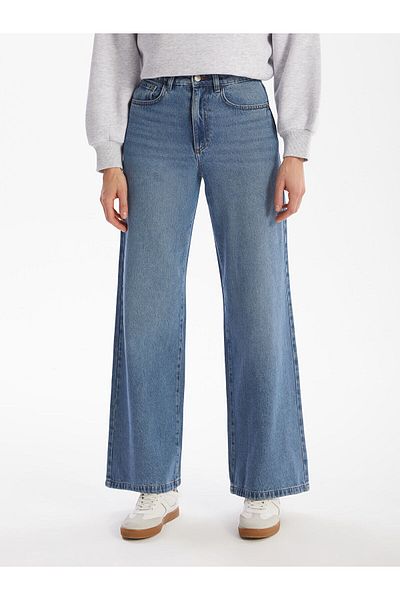 LC Waikiki Pantaloni de damă în jean Wideleg