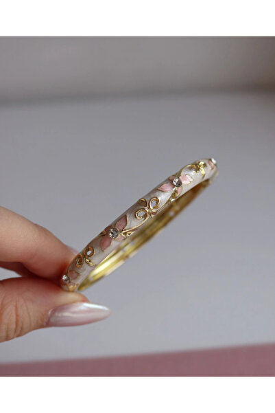 Ervalina Zirkon Taşlı Çelik Mineli Bileklik