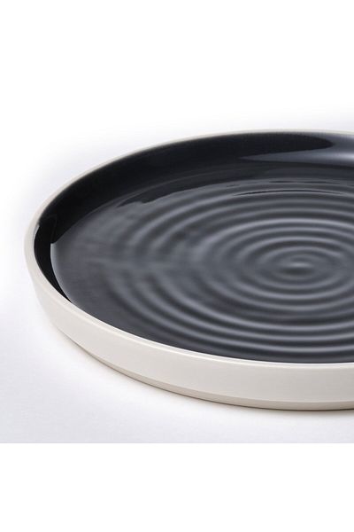 IKEA OMBONAD Side Plate, Dark Gray, 20 cm