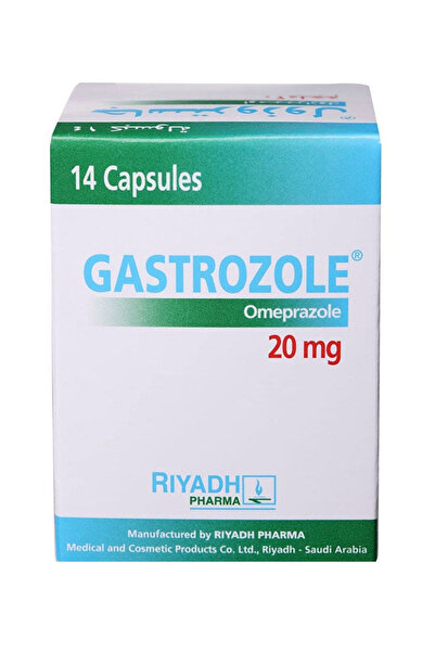 Amriya Pharm Ind مثبط مضخة البروتون جاسترازول، 20 ملغ، 14 كبسولة