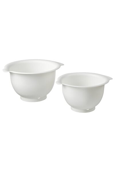 IKEA VISPAD Mixing Bowl, Set of 2, White