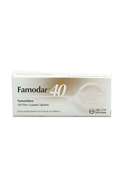 Dar Al Dawa Famodar Antacid Tablet, 40 Mg, 10S