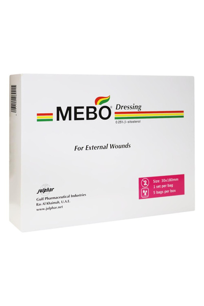 MEBO ضمادة الجروح، العناية بالجروح، 30 × 180 مم، 5 قطع