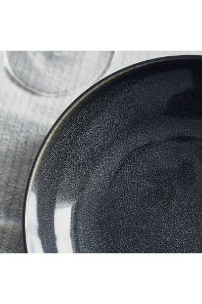 IKEA GLADELIG Deep Plate, Dark Gray, 21 cm