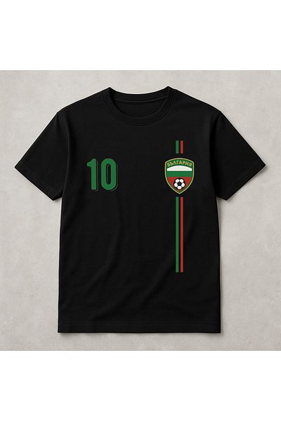 Pisa Art Bulgaria Football Design Stick T-Shirt