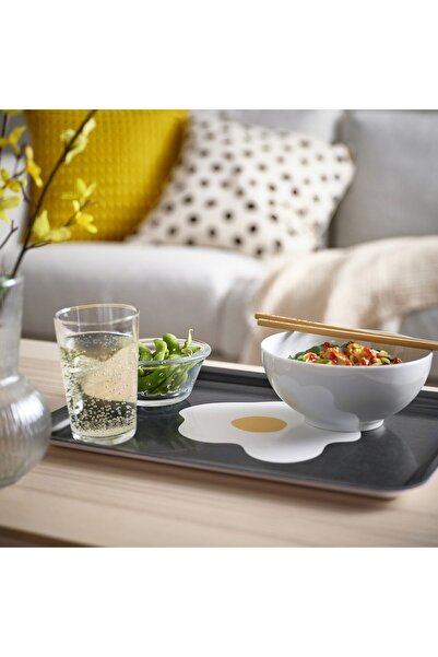 IKEA KEJSARFISK tray, multi-color pattern, 28 x 37 cm