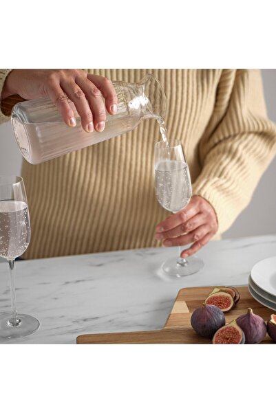 IKEA VARDAGEN Jug, Clear Glass/Pattern, 1.0 L