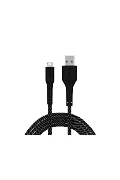 GENERAL كيبل ليون اكس ميكرو USB قماشي بطول متر واحد